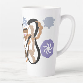 Caneca De Café Latte Wolf winter love