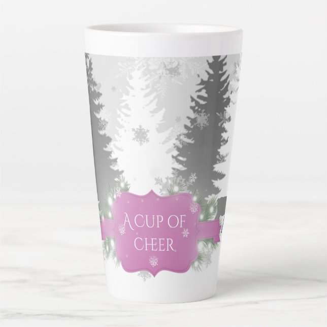 Caneca De Café Latte Wonderland Latte Mug - Magenta (Frente)