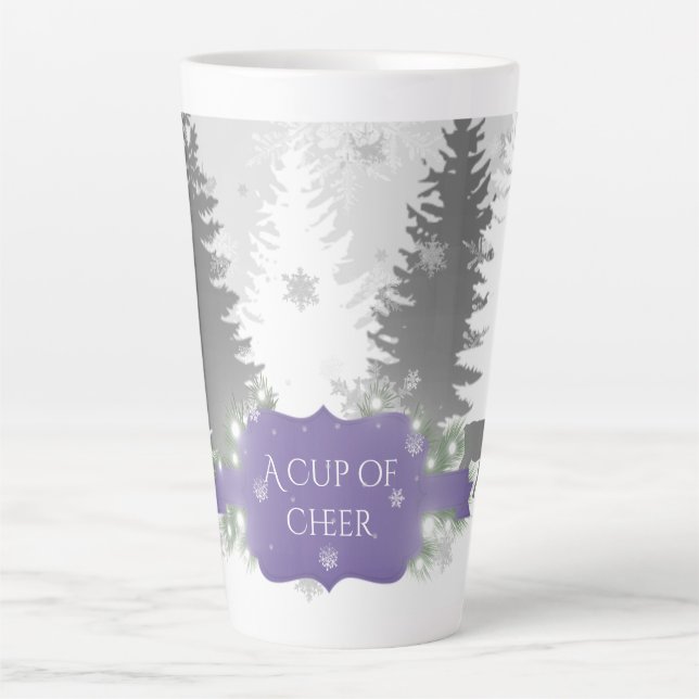 Caneca De Café Latte Wonderland Latte Mug - Roxo (Frente)