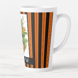 Caneca De Café Latte Woodland Fall Harvest Elf