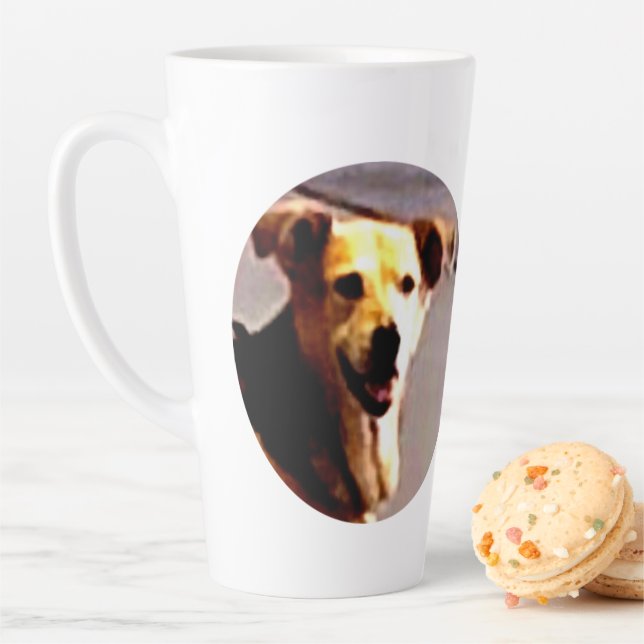 Caneca De Café Latte Woofs N' Wags (In Situ)