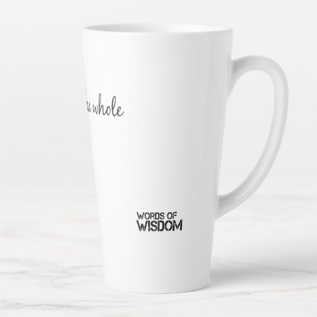 Caneca De Café Latte Words of Wisdom Latte Mok (Direita)