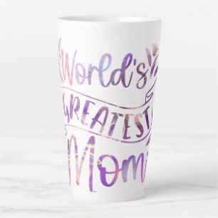 Caneca De Café Latte Worlds Greatest Mom