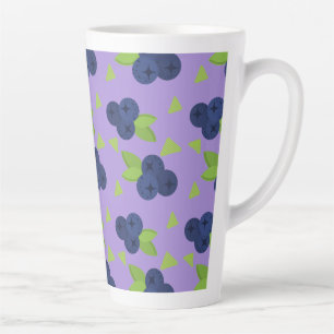 Caneca De Café Latte wow blueberry