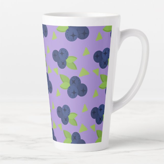Caneca De Café Latte wow blueberry (Direita)