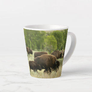 Caneca De Café Latte Wyoming Bison Nature