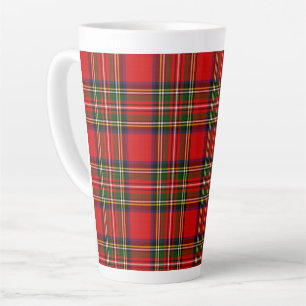 Caneca De Café Latte Xadrez Real Stewart Clan Tartan