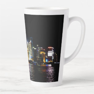 Caneca De Café Latte Xangai à noite