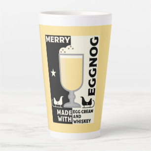 Caneca De Café Latte Xmas Eggnog Punch