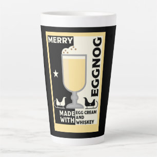 Caneca De Café Latte Xmas Eggnog Punch