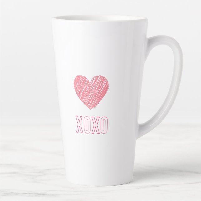 CANECA DE CAFÉ LATTE XOXO" (Direita)