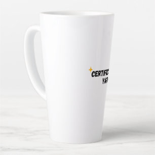 Caneca De Café Latte Yapper certificado Teto Gráfico Engraçado Gen-Z
