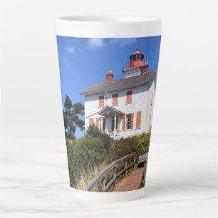 Caneca De Café Latte Yaquina Bay Lighthouse, Newport, Oregon