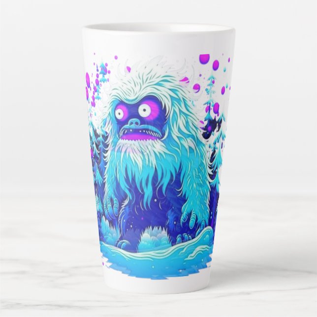 Caneca De Café Latte Yeti Winter Wonderland (Frente)