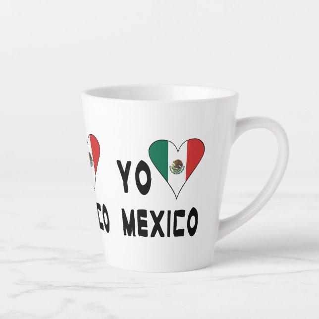 Caneca De Café Latte Yo Amo México (Direita)
