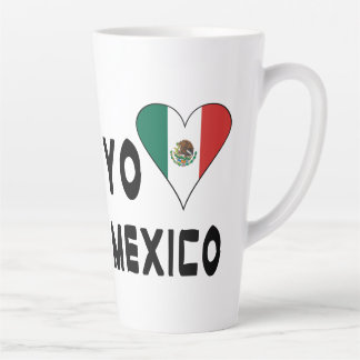 Caneca De Café Latte Yo Amo México Grande