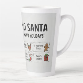 Caneca De Café Latte Yo Santa Funny Summer Christmas Tropical Holiday