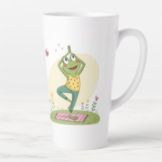 Caneca De Café Latte Yoga Good Morning    Collection  Design