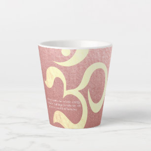Caneca De Café Latte Yoga Meditation Instrutor Life Coach OM Cotes