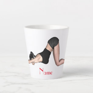 Caneca De Café Latte Yoga Poses Thunder_Cove