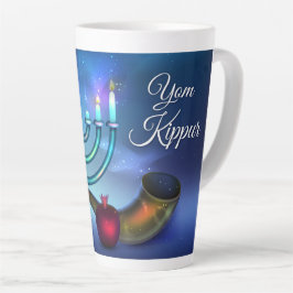 Caneca De Café Latte Yom Kippur