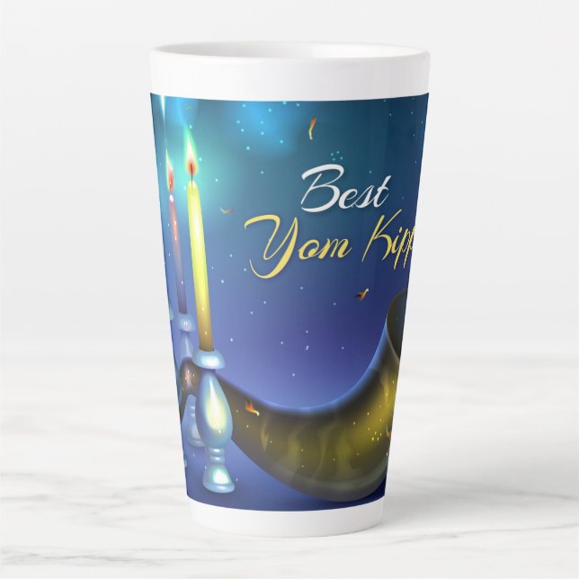 Caneca De Café Latte Yom Kippur