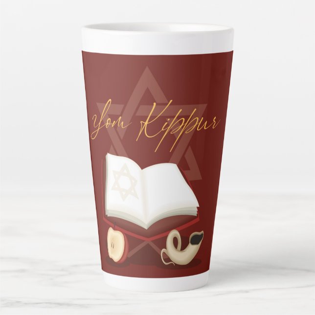 Caneca De Café Latte Yom Kippur Latte Mug (Frente)
