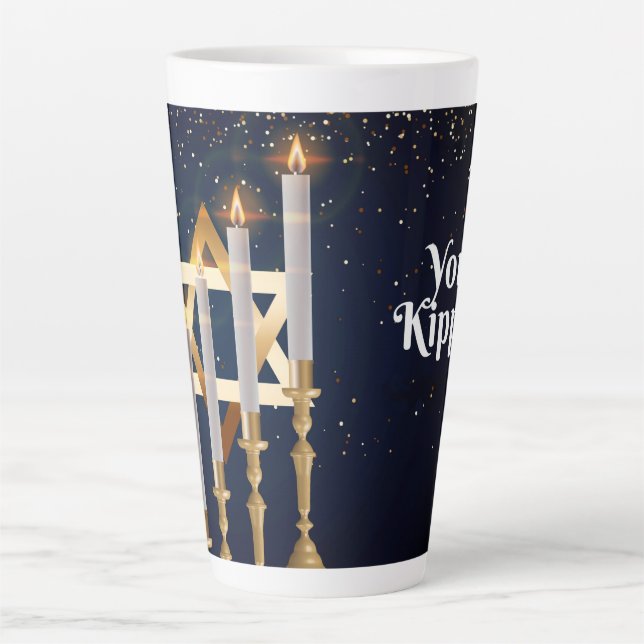 Caneca De Café Latte Yom Kippur Latte Mug (Frente)