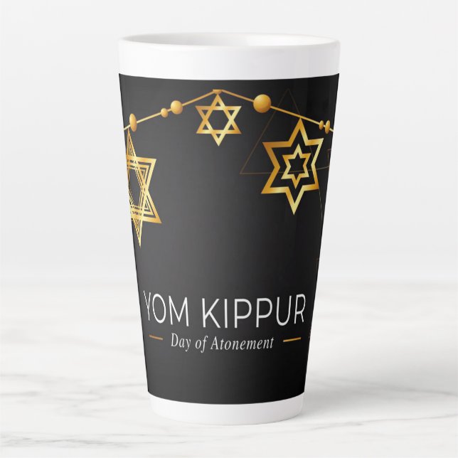 Caneca De Café Latte Yom Kippur Latte Mug (Frente)
