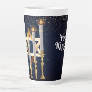 Caneca De Café Latte Yom Kipur