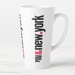 Caneca De Café Latte You Me & New York Large Latte Mug Romantic Gift