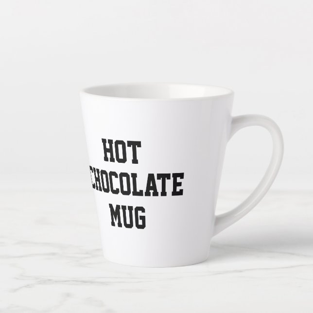 Caneca De Café Latte Your Name Hot Chocolate Mug (Direita)