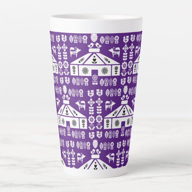 Caneca De Café Latte Yurt Living In Nature (Frente)