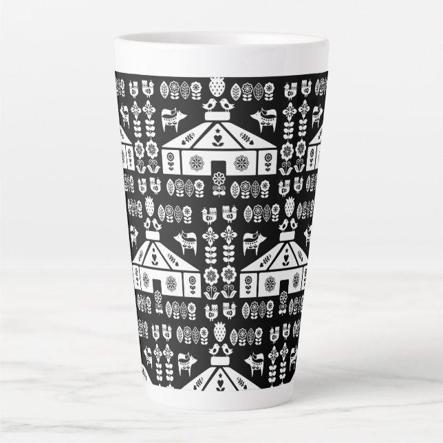 Caneca De Café Latte Yurt Living In Nature (Frente)