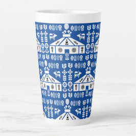 Caneca De Café Latte Yurt Living In Nature