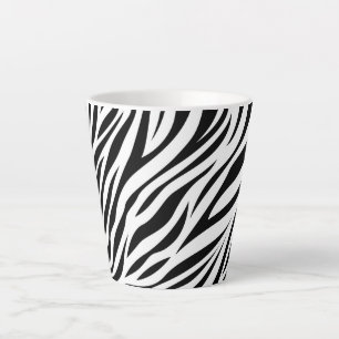 Caneca De Café Latte Zebra Animal Skin Impressão Pattern-15391