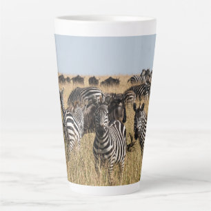 Caneca De Café Latte Zebra do Grant