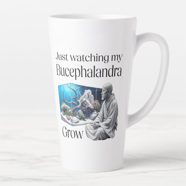 Caneca De Café Latte Zen and Bucephalandra – The Art of Aquascaping (Direita)