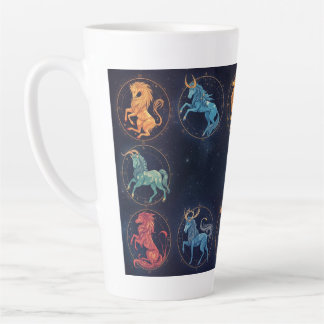 Caneca De Café Latte Zodiac Sign Latte Mug