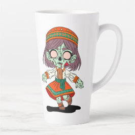 Caneca De Café Latte Zombie armênio-cega