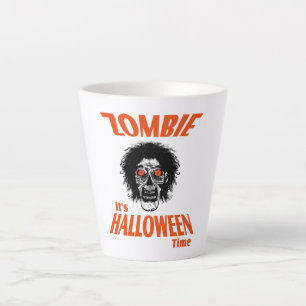 Caneca De Café Latte ZOMBIE É Hora das Bruxas