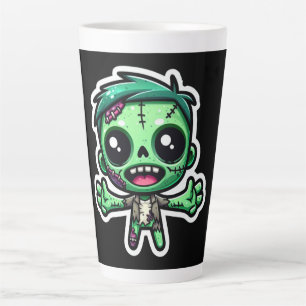 Caneca De Café Latte Zombie engraçado