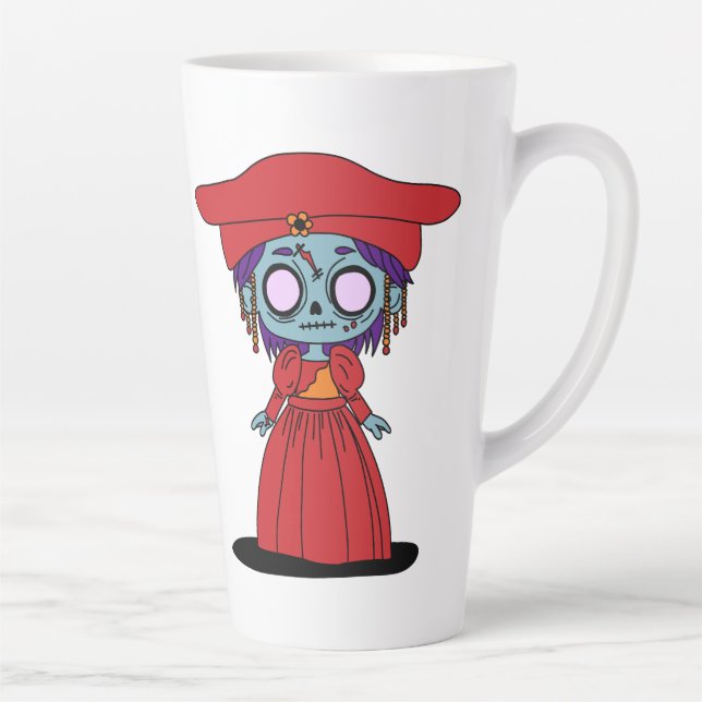 Caneca De Café Latte Zombie Namibiana Cute (Direita)