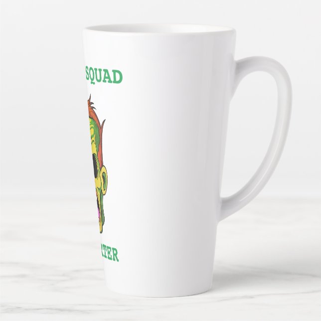 Caneca De Café Latte Zombie Squad Deporter Latte Mug (Direita)
