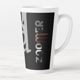 Caneca De Café Latte ZOOMER Latte Mug Abstrato Trend Interior Decor