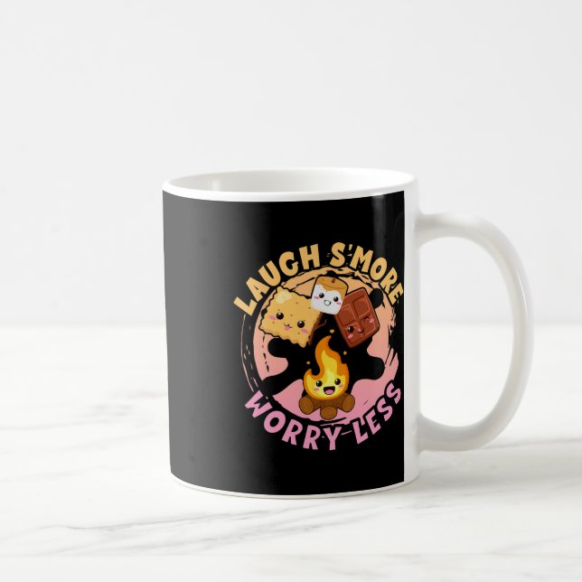 Caneca De Café Laugh S'more Worry Less Weekend Clamping Children  (Direita)