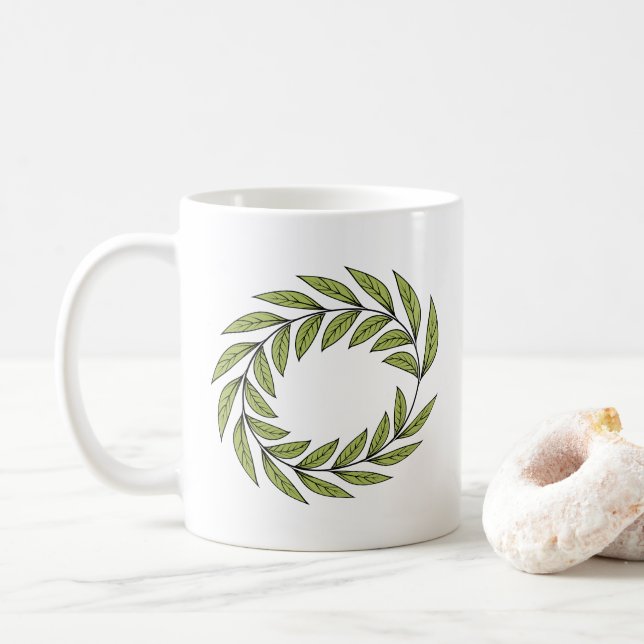 Caneca De Café Laurel wreath isolada Set Classic (Com Donut)
