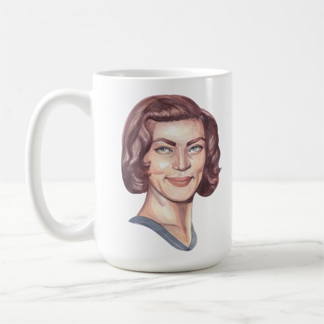 Caneca De Café Lauren Bacall - Retrato (Esquerda)