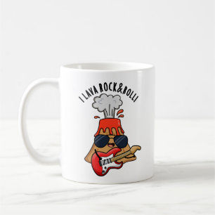 Caneca De Café Lava Rock E Roll Cute Volcano Pun