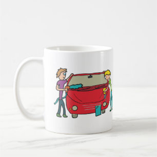 Caneca De Café Lavagem de Automóvel